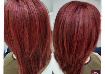 Vörös hajfestés